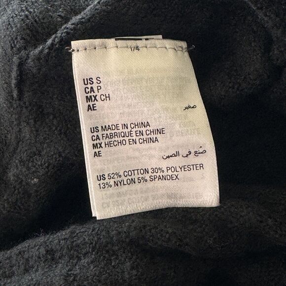 INC Jeannie Mai Small Flared Sweater Pants Ribbed Stretch Black New - Picture 4 of 5